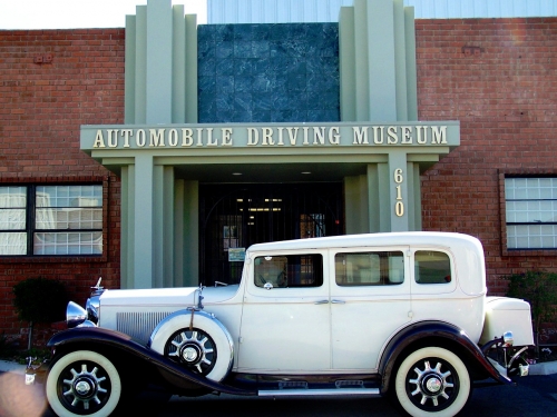 A Vintage Car at the entrance to the Car Museum!